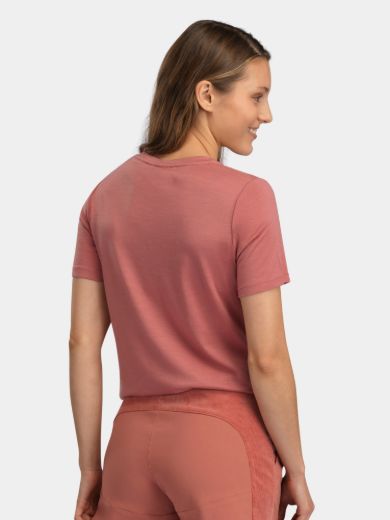 Bilde av WoolLand Tuva t-shirt woman Burned Rose